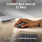 Logitech - MX Master 3S pour Mac - Souris Bluetooth Sans Fil avec Defilement Ultra-Rapide- Space Grey-Ressentez la perfomance : La souris Bluetooth MX Master 3S pour Mac est dotee du capteur DPI 8k suivi sur verre (2) et presente des clics silencieux, offrant 90% de bruit de clic en moins
