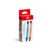 Nintendo - Dragonnes Joy-Con pour manettes Joy-Con 2 – Bleu clair / Rouge clair – Lot de 2-Chacune de ces dragonnes Joy-Con  2 peut être attachée à une manette Joy-Con  2 pour une utilisation dans des jeux utilisant les commandes par mouvements ou le jeu actif