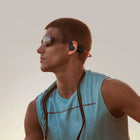 OPN Sound - Casque audio ouvert Dashlyte+ avec bande lumineuse LED de sécurité - Noir-La conception à oreilles ouvertes vous assure confort et conscience de votre environnement
