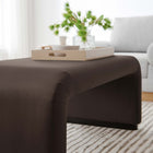 Modway - Koda Performance Velvet Ottoman de la cascade - Brun chocolat noir-Rembourrage en mousse dense