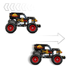 LEGO - Technic Monster Jam Grave Digger Feu et glace-Des détails de conception de feu et de glace, tout comme le vrai camion Grave Digger Feu et glace