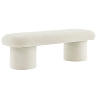 Modway - Orla Chenille recouverte Banc - Crème-Siège en mousse dense