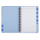 Pep Rally - Cahier de notes à 3 onglets séparateurs - 80 feuilles - bleu-Reliure spiralée pour tourner facilement les pages