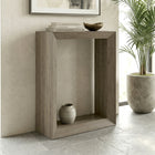 Hudson&Canal - Console Osmond 22" L - Chêne gris vieilli-Caractéristiques assemblage facile
