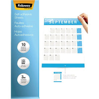 Fellowes - Pochette auto laminage - lettre 3 mil - paquet de 10-Pratique et facile à utiliser. Une feuille lamine les documents recto-verso et deux feuilles laminent les documents recto-verso.