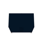 Manhattan Comfort - Rockefeller commode haute et table de chevet style milieu du siècle moderne - tatiana bleu minuit - ensemble de 2-10