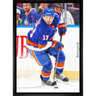 Mathew Barzal New York Islanders - Toile encadree - 22" x 31"-Impression sur toile de qualité supérieure avec bordures enveloppées