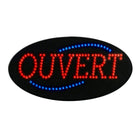 Cosco - Enseigne lumineuse LED Ouvert, 20 po x 11,2 po noir panneau d’affichage intérieur - texte français-Cette enseigne LED Ouvert comprend un texte en français pour communiquer clairement le statut de votre entreprise aux clients francophones