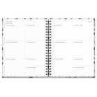 Orange Circle Studio - 2026 Agenda très grand format à spirale - 8.5 po x 11 po - branches fumées - Bilingue-Comprend des outils de suivi des objectifs, du budget, de l’humeur et de l’hydratation