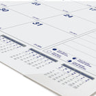 Blueline - 2026 Calendrier sous-main mensuel Net Zero Carbon - 22 po x 17 po - Bilingue-Calendrier annuel au bas de chaque page 