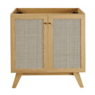 Modway - Soma 30" Armoire de toilette de salle de bain (lavabo non inclus) - Chêne-9