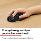 Staples - Souris USB optique incurvée ergonomique sans fil Tech - Noir-Connectivité USB sans fil prête à l’emploi avec une portée de 10 mètres à l’aide de la clé électronique