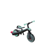 Globber - Tricycle Explorer – Menthe-Selle réglable avec 2 hauteurs (31 cm, 34 cm du sol), fabriquée en TPR doux et antidérapant, et guidons incurvés avec poignées ergonomiques en TPR durable pour un trajet confortable