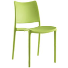 Modway - Hipster Fauteuil d’appoint de salle à manger Ensemble de 4 - Vert-Patins de pied en plastique non marqués
