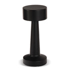 Bell and Howell - Lampe de table moderne sans fil à DEL rechargeable de 8,4 po The Chelsea - Noir-100 lumens