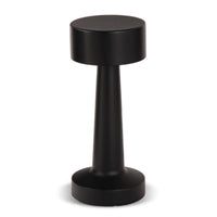 Bell and Howell - Lampe de table moderne sans fil à DEL rechargeable de 8,4 po The Chelsea - Noir-100 lumens