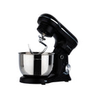 Culinary Chef - Malaxeur sur socle rétro à 8 vitesses - 4,5 L - Noir-Bol en acier inoxydable de 4,5 L
