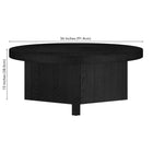 Hudson&Canal - Table basse ron Holm 91 cm (36 po) - Grain noir-10