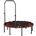 Soozier - Trampoline De Rebond Pliable 48 po Avec Poignée Réglable À 5 Niveaux-La rampe réglable à 5 niveaux améliore la sécurité et l’équilibre pour tous les utilisateurs  