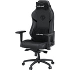 Anda Seat - Phantom King Chaise de jeu Premium - Noir-Confort Maximal : Chaise de bureau haut de gamme avec dossier haut, équipée de coussins amovibles en velours et en mousse haute densité pour le soutien du cou et des lombaires.