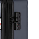 Swiss Gear - Valise pivotante moyenne 24 po - bleu marine-Grand intérieur divisé avec sangles de compression élastiques pour maintenir les vêtements en place et sans plis