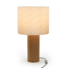 Decent Living - Lampe de table en bois d'érable - Drapeau des États-Unis-Fabriqué au Canada avec de l'érable canadien local de première qualité.