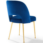 Modway - Rouse Salle à manger Fauteuil d’appoint - Marine-Capacité de poids de la chaise : 331 lb