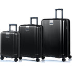 Champs - Ensemble de bagages 3 pièces Marquis - Noir-Conçu pour durer. Coque rigide en polycarbonate légère, résistante à l’eau et durable