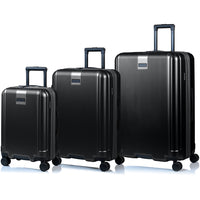 Champs - Ensemble de bagages 3 pièces Marquis - Noir-Conçu pour durer. Coque rigide en polycarbonate légère, résistante à l’eau et durable