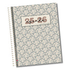 Pomme & Gribouillis - 2025-2026 Étudiant Agenda - Francais-Une section «Mes informations» : Calendrier annuel, 3 pages pour noter les horaires des sessions d'automne, hiver et été, 1 page de motivation pour l'étude, un bottin téléphonique pour l'université, des pages pour noter des comptes rendus de travaux d'équipe, une page pour noter les informations importantes à retenir