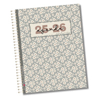 Pomme & Gribouillis - 2025-2026 Étudiant Agenda - Francais-Une section «Mes informations» : Calendrier annuel, 3 pages pour noter les horaires des sessions d'automne, hiver et été, 1 page de motivation pour l'étude, un bottin téléphonique pour l'université, des pages pour noter des comptes rendus de travaux d'équipe, une page pour noter les informations importantes à retenir