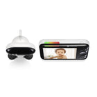 Motorola - Moniteur bébé vidéo PIP1510 Connect Wi-Fi motorisé - Blanc-Surveillance et diffusion d’événements 24 heures sur 24