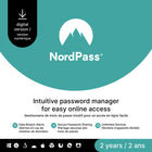NordVPN - NordPass Premium Abonnement de 2 ans au gestionnaire de mots de passe [Téléchargement]-Une adresse e-mail valide doit être fournie lors du paiement