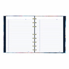 Blueline - Cahier de notes NotePro à couverture rigide Collection Fashion - 9-1/4 po x 7-1/4 po - Floraison de Minuit-Surface d'écriture stable et plane lorsqu'il est ouvert