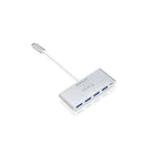 IOGEAR - Hub USB-C vers USB-A 4 ports avec transmission d'alimentation-Jusqu'à 3,75 W par port avec chargeur USB-C