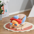 Qaba - Cheval à bascule bébé design avion peluche rembourré - rouge-Aide à renforcer les muscles du tronc, à améliorer l'équilibre et à cultiver la pensée indépendante 
