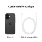 Apple - iPhone 16 6,1" - 128 Go - Noir - Bell et Virgin Plus-Connectivité Satellite: Quand aucun réseau cellulaire ou Wi-Fi n'est à sa portée, iPhone peut se connecter à un satellite pour vous permettre d'envoyer et de recevoir des textos et des Tapback. En cas d'accident de voiture grave, il peut contacter les secours si vous n'êtes pas en mesure de le faire