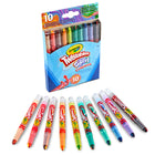 Crayola - Mini crayons torsadables SWIRL, 10/boîte, paquet de 6-TECHNOLOGIE SWIRL : Chaque crayon contient 3 à 4 couleurs vives à l'intérieur d'un seul bâton, permettant une application de couleur unique et striée à chaque fois que vous dessinez.