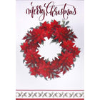 Rosedale - Cartes de souhaits Noël / Enveloppes - 5-1/2 po x 8 po - Couronne Rouge - Paquet de 12-Cartes de souhaits qualité boutique