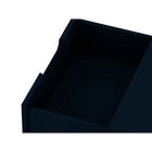 Manhattan Comfort - Rockefeller Table de Nuit 2 Tiroirs 20,08" Style Mid-Century Modern - Tatiana Bleu Minuit - Lot de 2-Assemblage à domicile requis Tout le matériel inclus