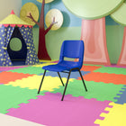 Chaise coquille marine pour enfants ergonomique et empilable de la série HERCULES avec hauteur de siège de 14 po.-Trous de drainage pour assister à sécher