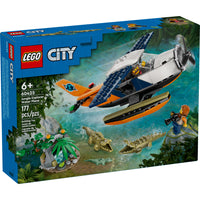 LEGO - Avion aquatique City Jungle Explorer - 177 pièces-Ensemble de jeu hydravion LEGO City dans la jungle pour garçons et filles âgés de 6 ans et plus