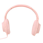 Basic Tech Écouteurs pliable sur l'oreille avec fil - Rose-Basses profondes