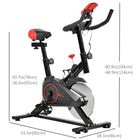 Soozier - Vélo D'exercice Vertical - Vélo Stationnaire À Résistance Magnétique Avec Écran Lcd-Résistance réglable et vitesses variables pour une variété de styles d'entraînement    