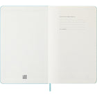 Moleskine - 2026 Agenda semainier Classic 12-mois à couverture rigide - 5 po x 8.25 po - Aquamarine-Angles arrondis, fermeture à élastique et ruban marque-page assorti