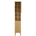 Modway - Render Tall Narrow Armoire de rangement de salle de bain in Chêne-9