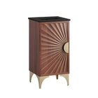 Modway - Daylight 18" Vanette de salle de bain - Noyer noir-Armoire de toilette moderne pour salle de bain