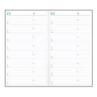 Blueline - 2026 Agenda de poche hebdomadaire avec deux semaines par page double - 6 po x 3-1/2 po - Noir - Bilingue-Section pour numéros de téléphone et adresses