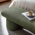 Modway - Orla Chenille recouverte Banc - Sage-Glissières de plancher sans marquage