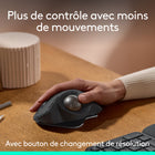 Logitech - Souris trackball sans fil MX Ergo S Plus - Graphite-Inclinaison de 20 degrés: une souris ergonomique sans fil avec angle d'inclinaison pour une meilleure position de l'avant-bras, réduisant la tension musculaire de 27 %, désormais avec des clics 80 % plus discrets (5)